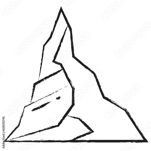 Hand drawn terrain icon