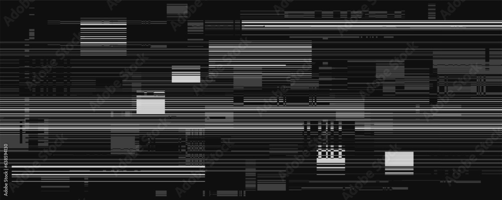 Glitch background. Abstract noise effect, error signal, television technical problem. Vector illustration. Glitch background. Abstract noise effect, error signal, television technical problem. Vector illustration.