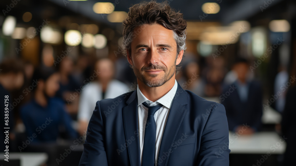 Portrait of a business american man in light cream.generative ai Portrait of a business american man in light cream.generative ai