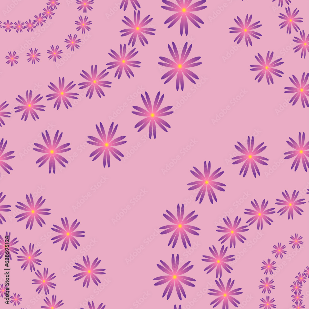 Vector abstract pattern in the form of small flowers on a delicate pink background Vector abstract pattern in the form of small flowers on a delicate pink background
