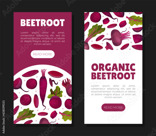 Beetroot Vegetable Crop Banner Design Design Vector Template