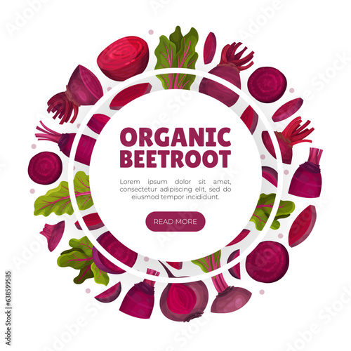 Beetroot Vegetable Crop Banner Design Design Vector Template