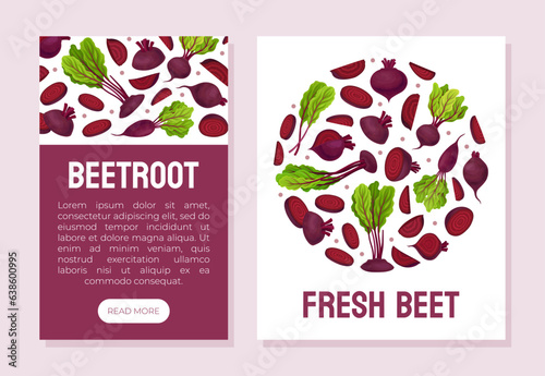 Beetroot Vegetable Crop Banner Design Design Vector Template