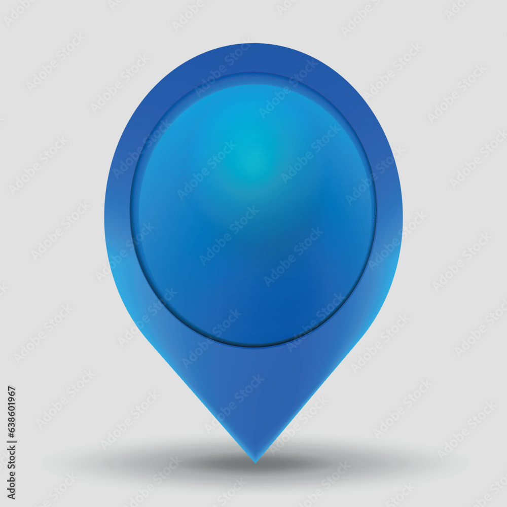 3D Realistic location marker. GPS pointer. Markers. Vector illustration for the point of destination 3D Realistic location marker. GPS pointer. Markers. Vector illustration for the point of destination
