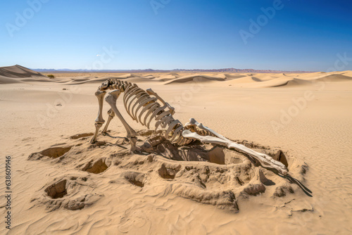 Tiergerippe in der Wüste © Comofoto