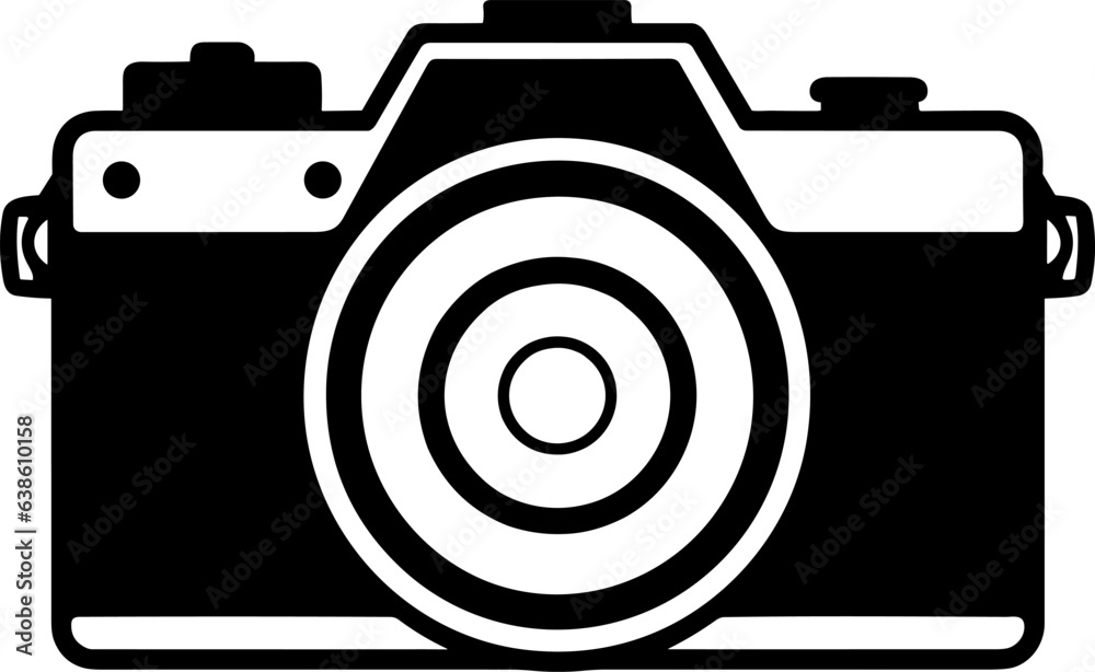 Photo camera vector icon.Black outline camera isolated on white background.Camera photography symbol. Photo camera vector icon.Black outline camera isolated on white background.Camera photography symbol.