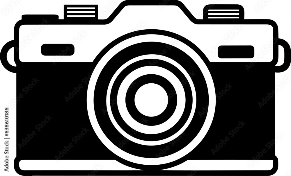 Photo camera vector icon.Black outline camera isolated on white background.Camera photography symbol. Photo camera vector icon.Black outline camera isolated on white background.Camera photography symbol.