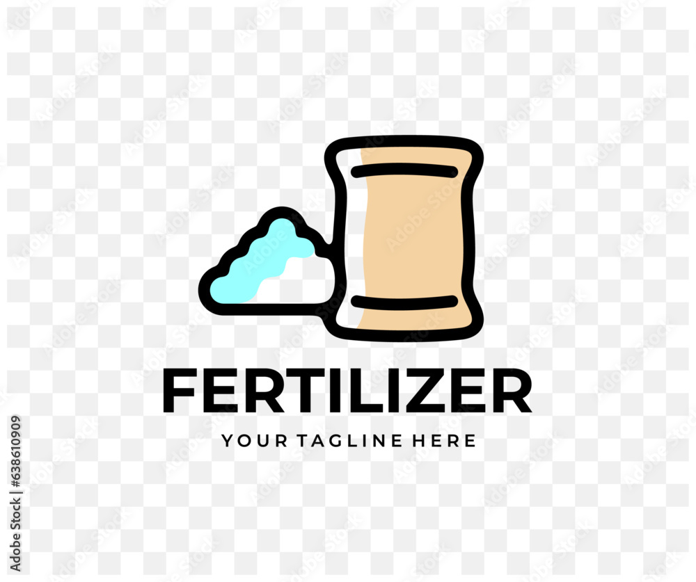 Fertilizers and pesticides, bag and pile, colored graphic design. Agriculture, fertile, fertility, gardening and nature, vector design and illustration Fertilizers and pesticides, bag and pile, colored graphic design. Agriculture, fertile, fertility, gardening and nature, vector design and illustration