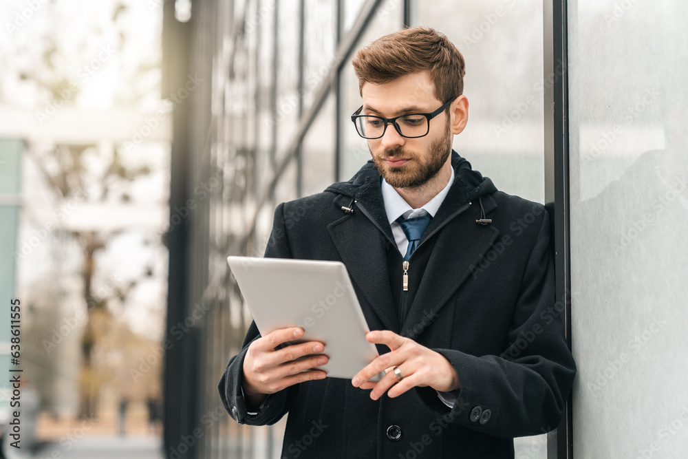Businessman using tablet Businessman using tablet