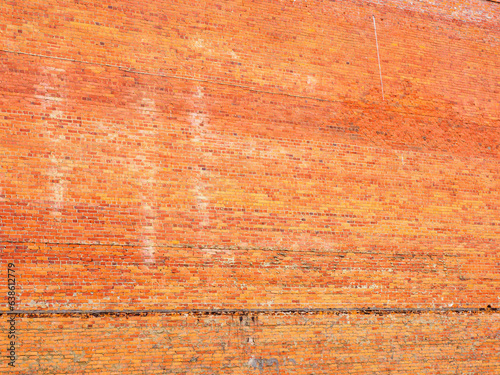 Closeup of plain brick wall  Eureka California