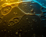 Macro photo with bubbles, texture and background