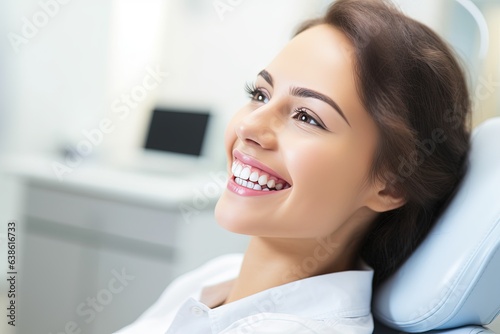 Free Download Beautiful female patient at the dentists office. - GFXLoad