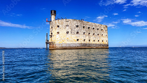 Fort Boyard between Oleron island and La Rochelle