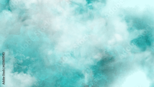 watercolor background. colorful blue green background. background with rays distressed texture and a grunge design. background with rays © Aquarium