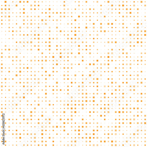 Orange squared background. Vector illustration of abstract texture with squares. Pattern design for card, banner, postcard, poster, flyer, cover, brochure. 