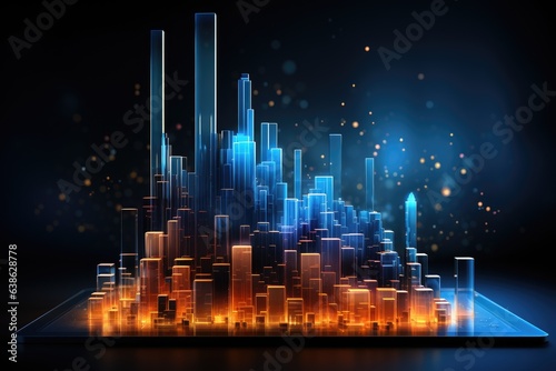 Charts and abstract business Backgrounds for presentations
