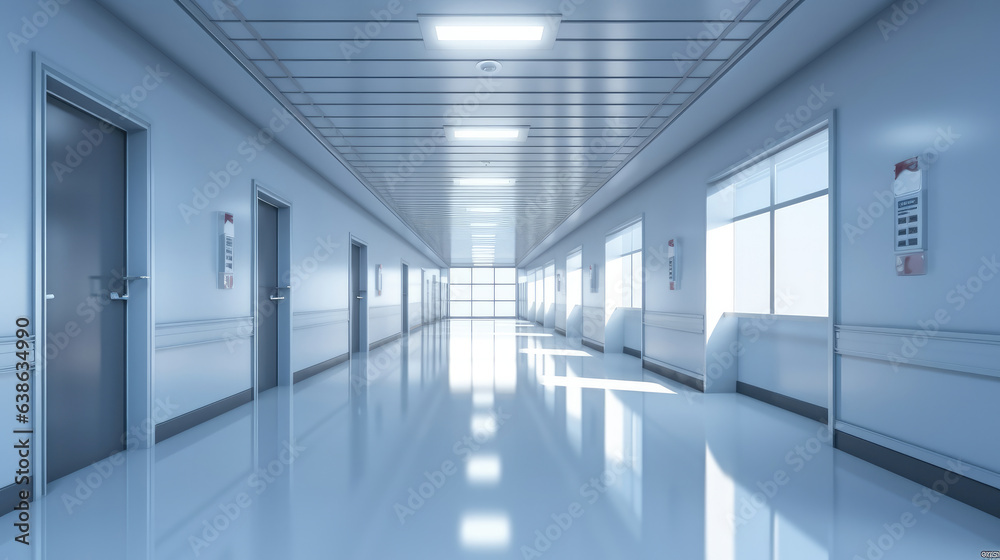 Corridor in hospital.