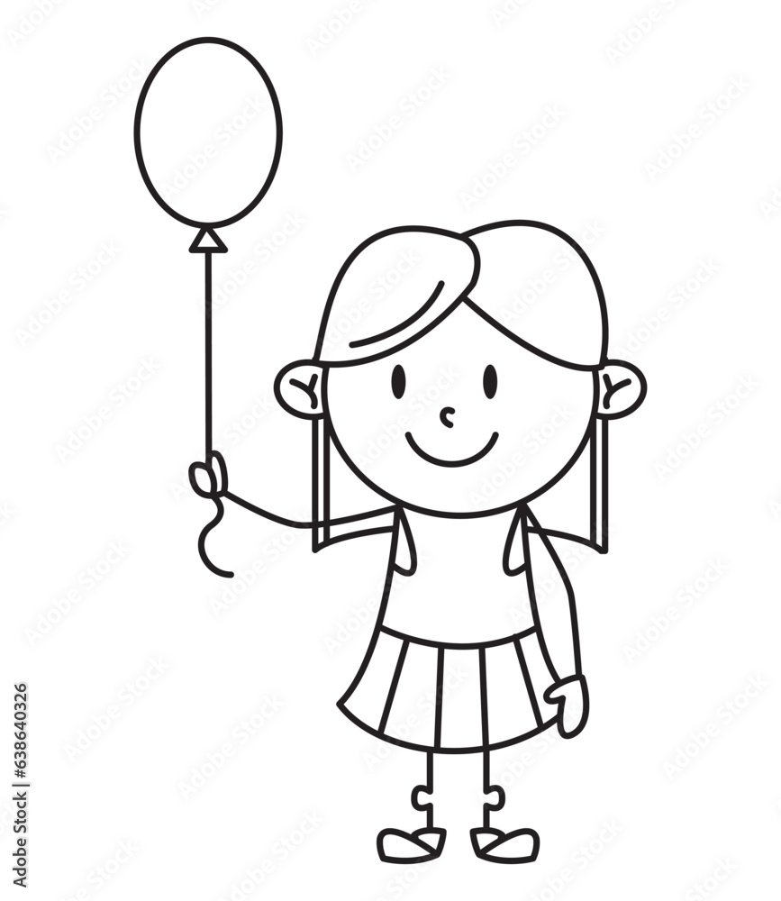 girl with a balloon