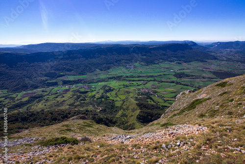 Views of Beriain mountain and surrounding area in the Basque Country (Spain)