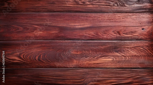 background Saturated texture of mahogany. The texture of a new polished wooden board in red tone. 