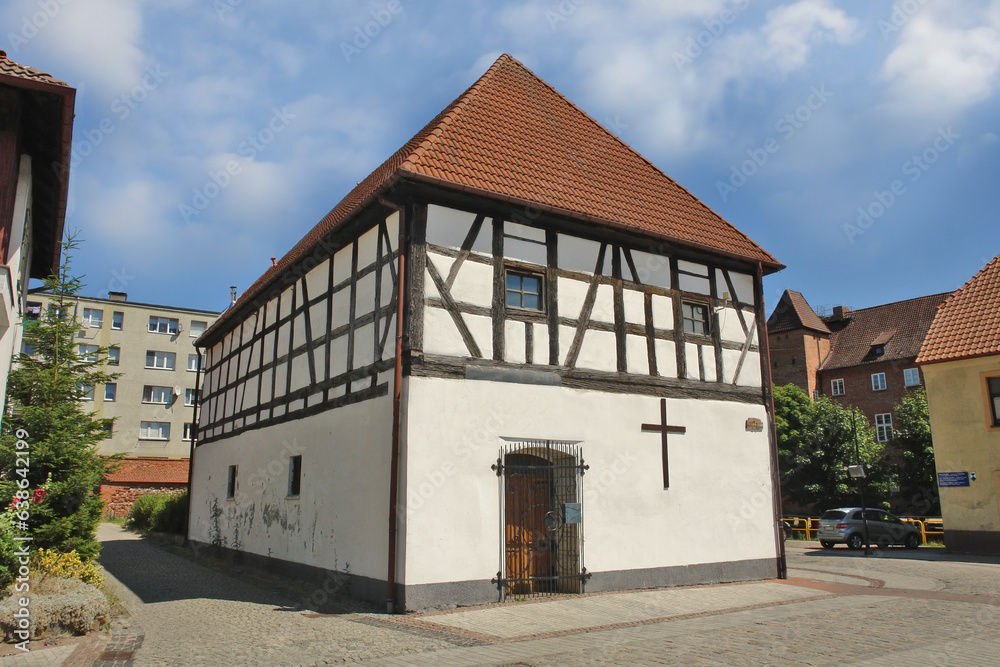 Former salt granary, now a Pentecostal church in Lębork, Poland