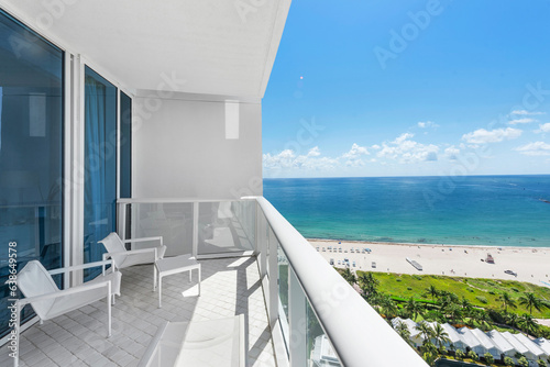 View of Miami Beach from balcony