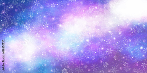 雪　クリスマス　冬　空　背景