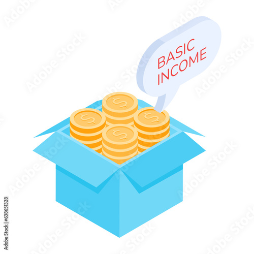 Pack of Benefit Polices Isometric Icons 
