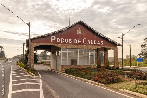 portal turístico na cidade de Poços de Caldas, Estado de Minas Gerais, Brasil