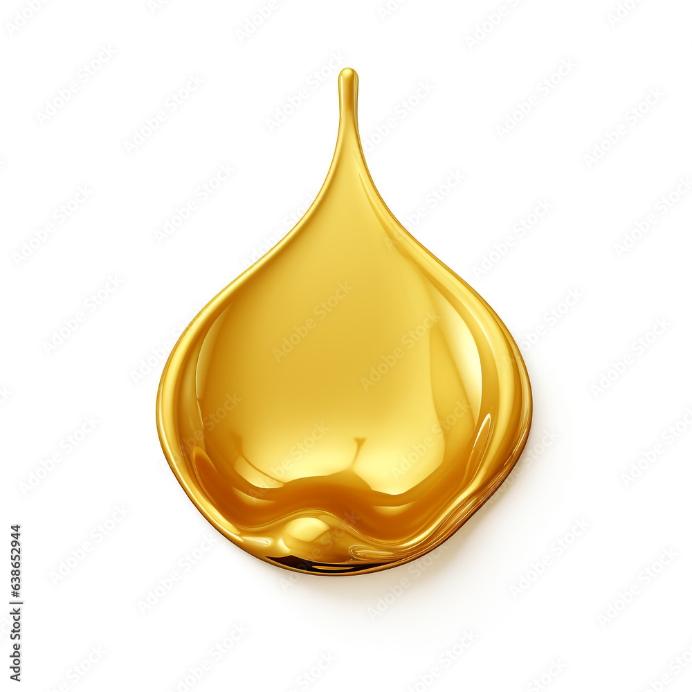 Gold oil fuel or Olive oil drop, on white background. Gold oil fuel or Olive oil drop, on white background.