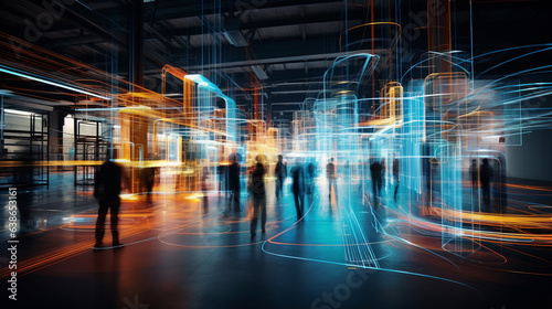 Dance of Innovation: Engineers in Time-Warped AI Lab