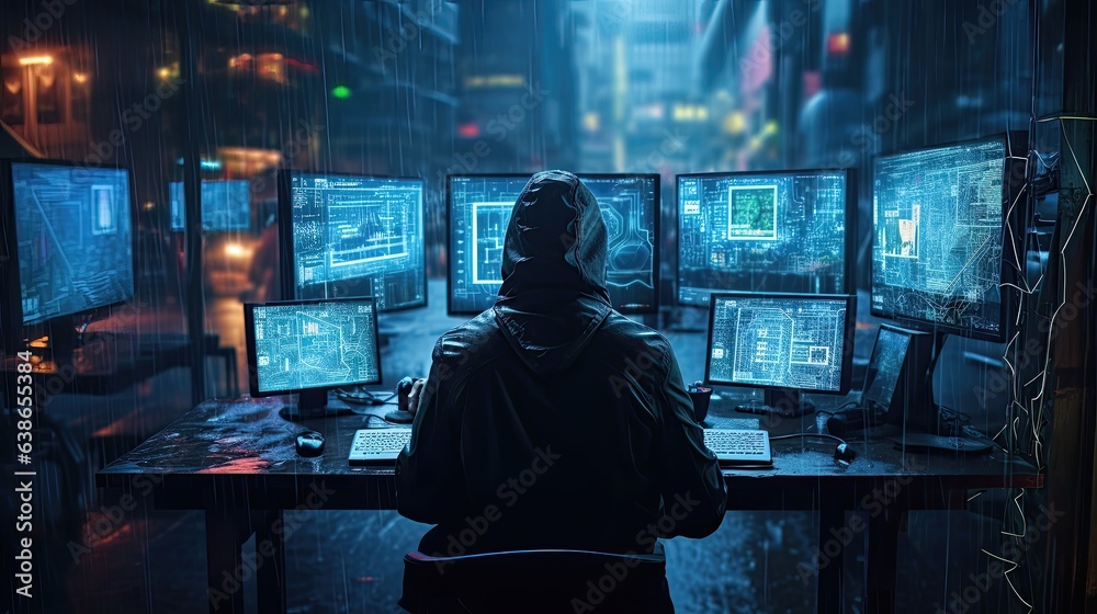 cyberpunk prompt engineer is hacking severals holographic interfaces cyberpunk prompt engineer is hacking severals holographic interfaces