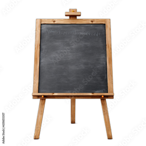 blank blackboard isolated on white