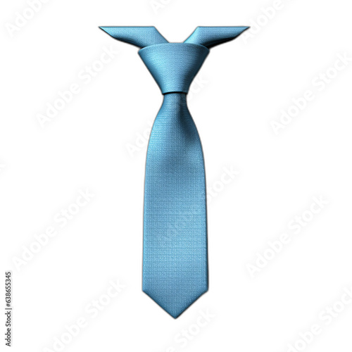 blue tie isolated on white background