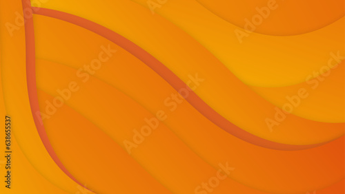 geometric and wave vector background with orange color