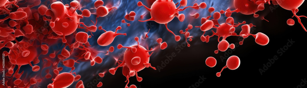 A detailed macro image of Exocytosis featuring a small cell wall and a number of red vesicles ready to be released into the cell. Close by are a number of proteins A detailed macro image of Exocytosis featuring a small cell wall and a number of red vesicles ready to be released into the cell. Close by are a number of proteins
