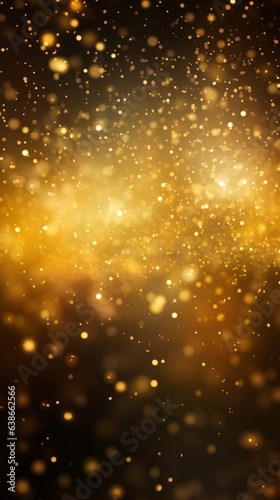 Golden Blurred Stardust  Blurry Light Effect