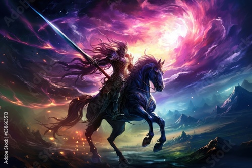 Epic Sagas of Cosmic Valor: Knights Chosen by Celestial Entities to Battle Across Galaxies and Dimensions  © Lucija