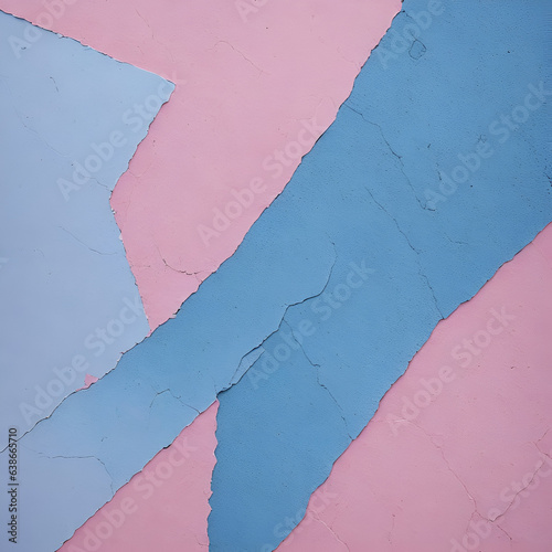 blue and pink painted wall