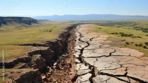 Crack in San Andres Fault photo