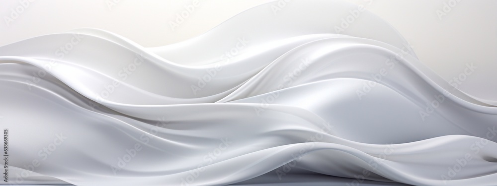 Fototapeta premium Pale Palette Poetry Abstract White and Light Grey Storytelling Generative AI