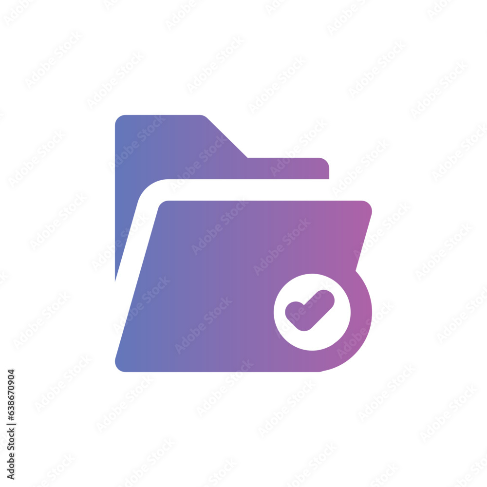 files and folders flat gradient icon files and folders flat gradient icon