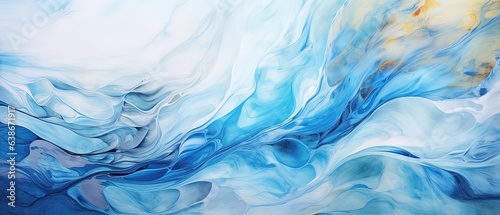Cyan Watercolor Background ideal for Creative Wallpaper