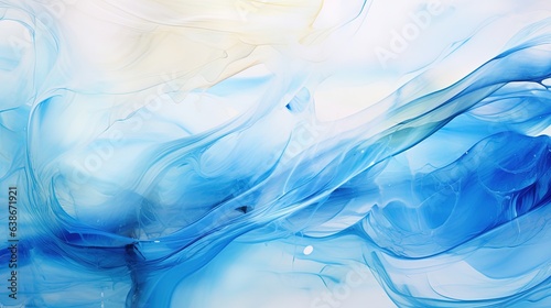 Cyan Watercolor Background ideal for Creative Wallpaper