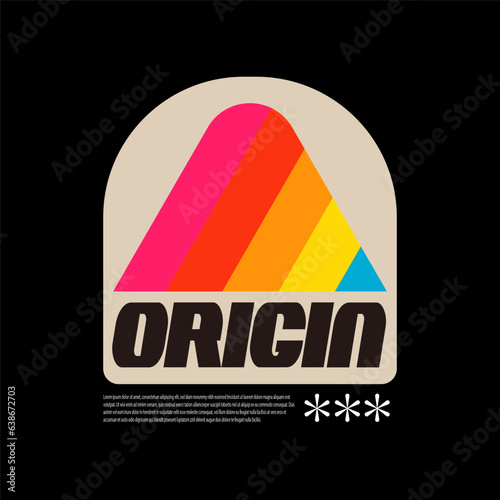 retro streetwear style tshirt designs. vintage concept vector graphic