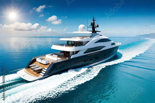 luxury yacht in the sea © Image Studio