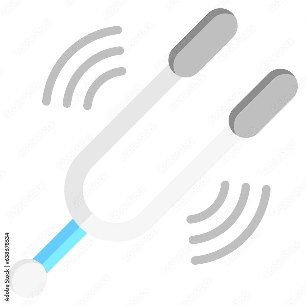 Diapason icon often used in design, websites, or applications, banner, flyer to convey specific concepts related to music and multimedia