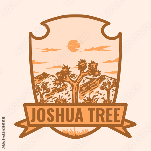 vector emblem of the Joshua National Park 