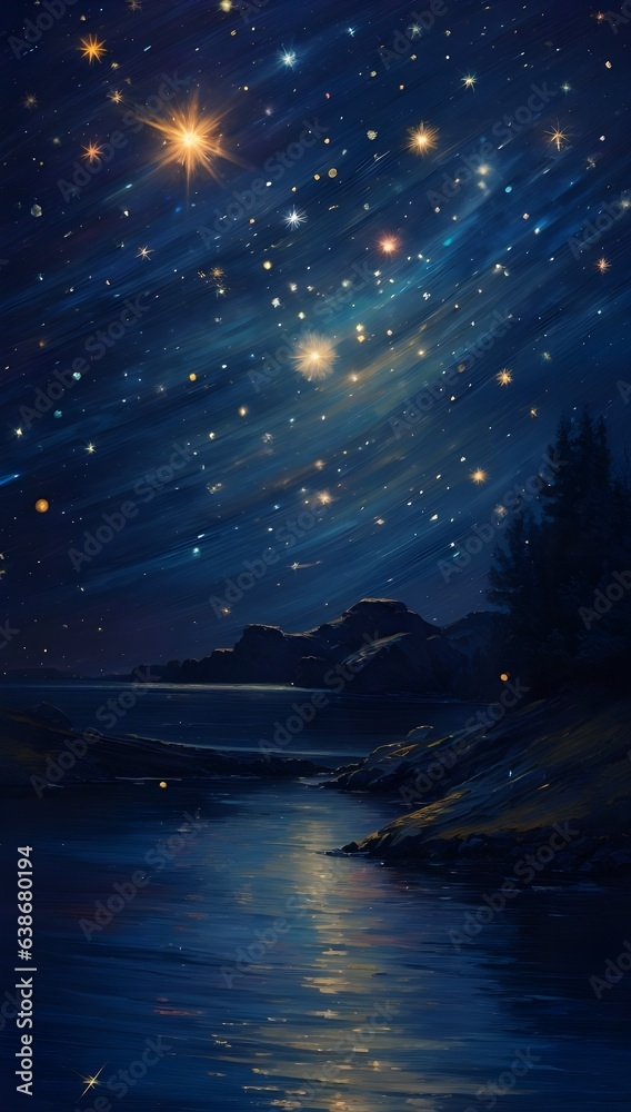 Fototapeta premium night sky with stars