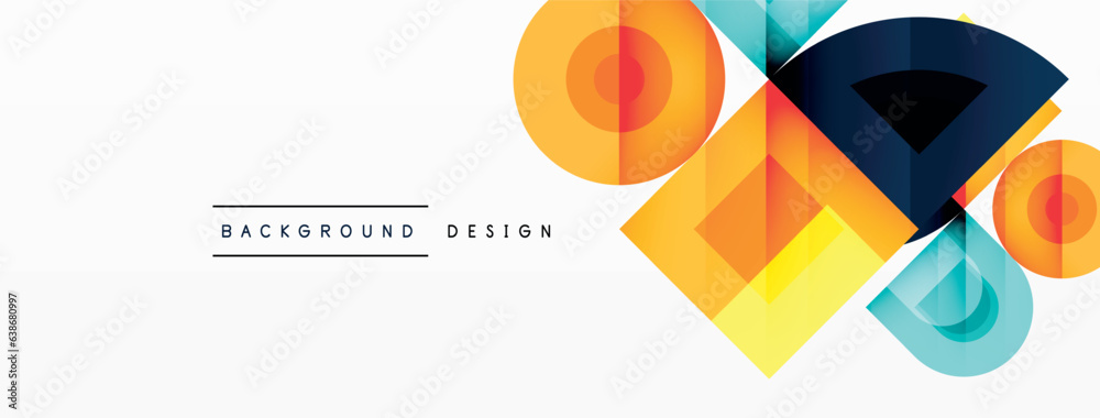 Colorful stylish vector geometric abstract background